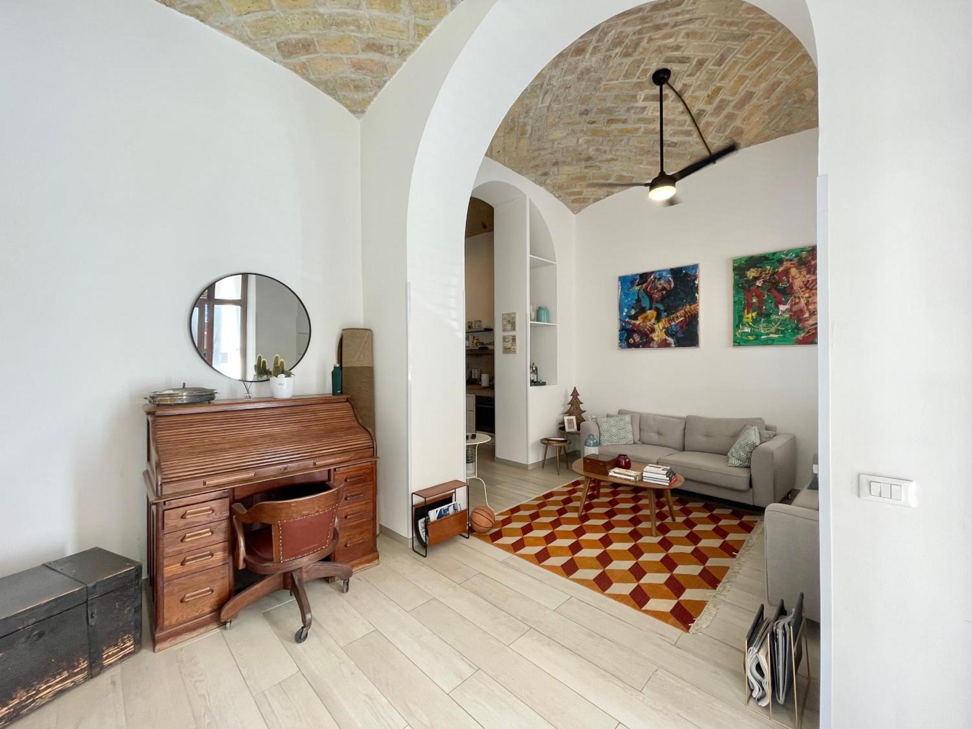 One-Bedroom Loft Apartment Balcony